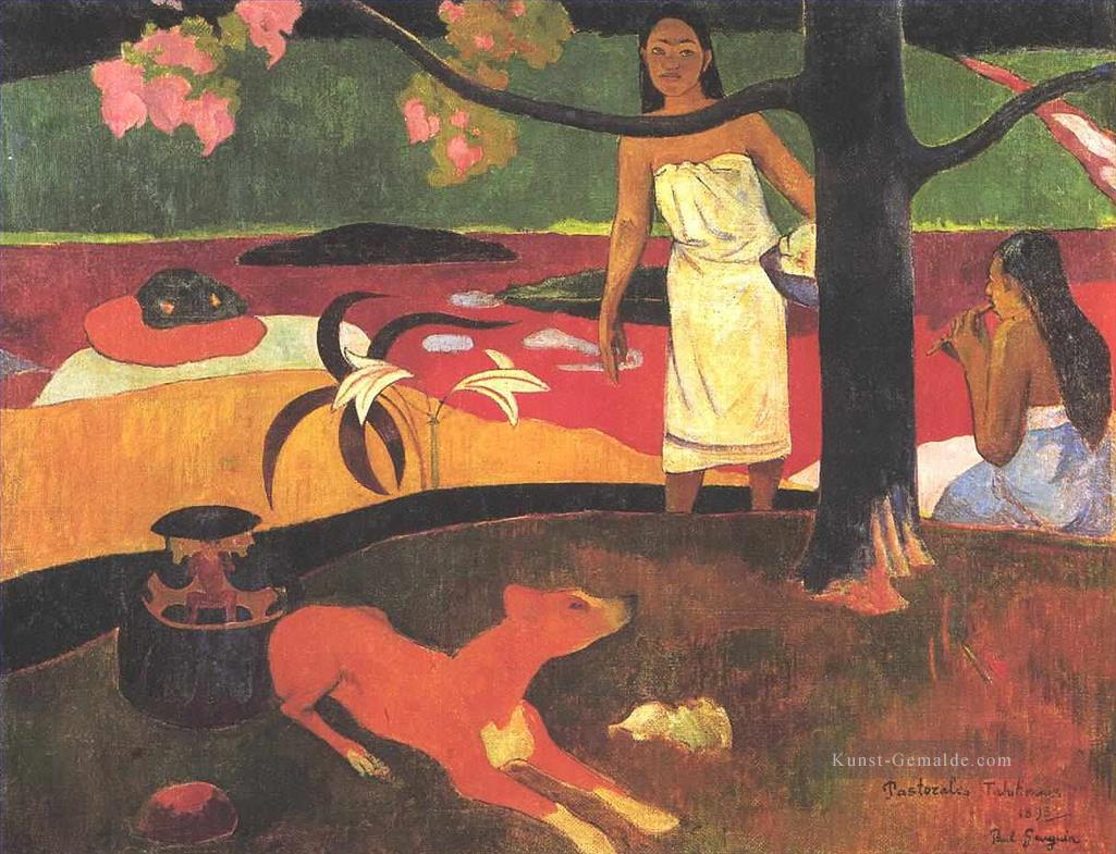Pastorales Tahitiennes Beitrag Impressionismus Primitivismus Paul Gauguin Ölgemälde